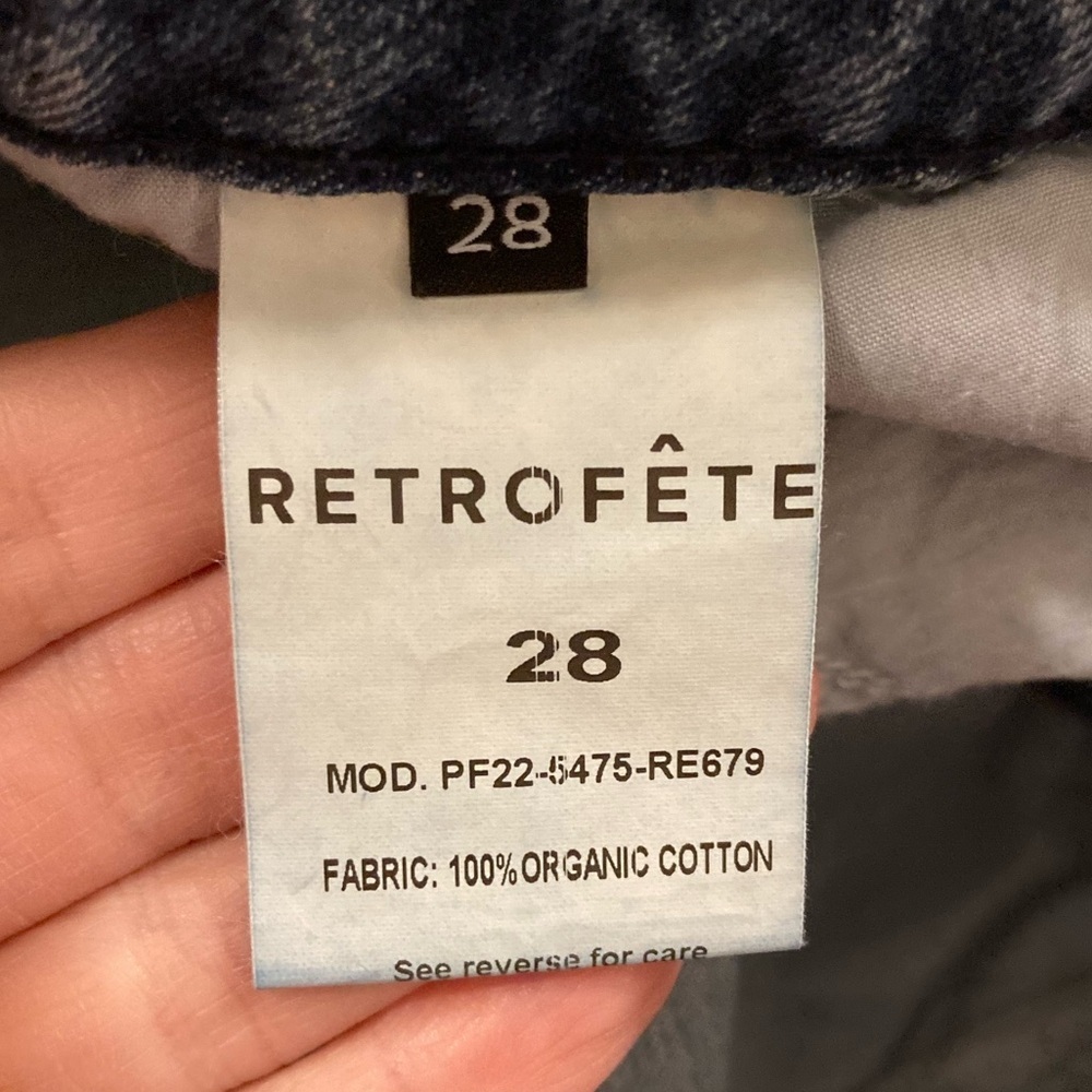 Retrofête Low Rise Chris Jean Distressed In Sea Size 28 - Picture 4 of 14
